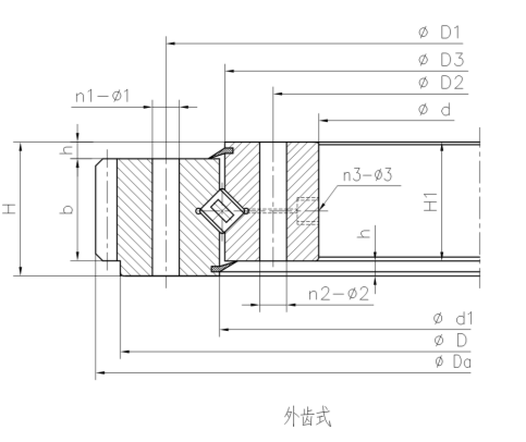 轉盤交叉外齒式